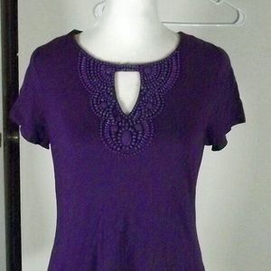 Dana Buchman Purple Shirt Size XS